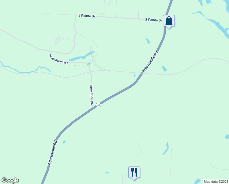 map of restaurants, bars, coffee shops, grocery stores, and more near 2865 Adamsville Road in Zanesville