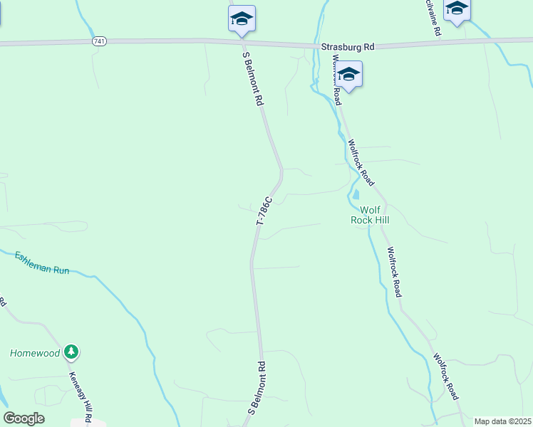 map of restaurants, bars, coffee shops, grocery stores, and more near 271 South Belmont Road in Paradise