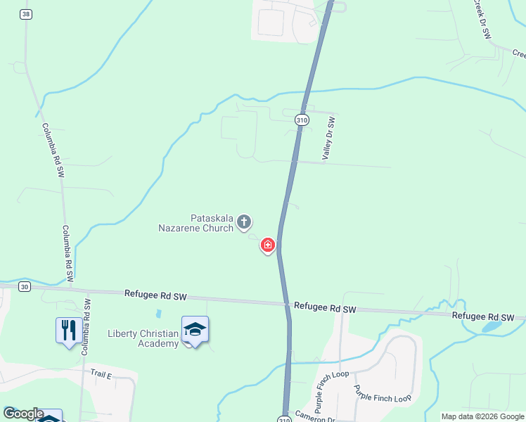 map of restaurants, bars, coffee shops, grocery stores, and more near 7922 Hazelton-Etna Road Southwest in Pataskala