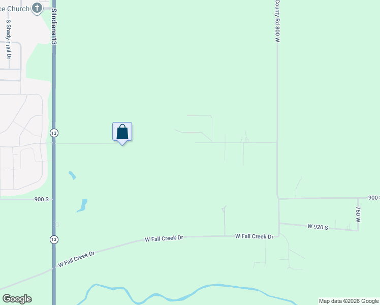 map of restaurants, bars, coffee shops, grocery stores, and more near 8380 West 875 South in Pendleton