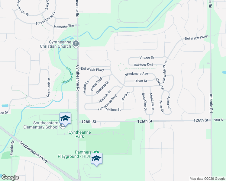 map of restaurants, bars, coffee shops, grocery stores, and more near 16042 Marsala Drive in Fishers