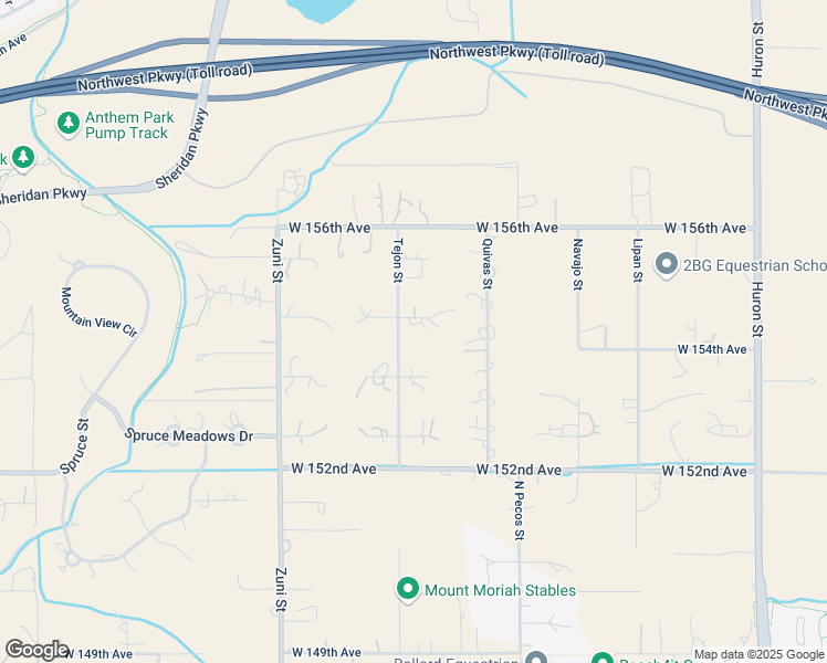 map of restaurants, bars, coffee shops, grocery stores, and more near 1950 West 154th Place in Broomfield