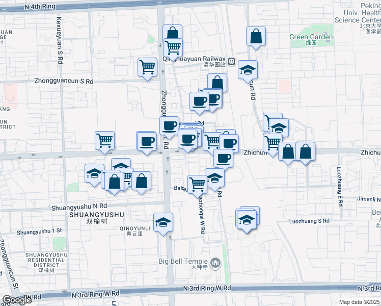 map of restaurants, bars, coffee shops, grocery stores, and more near in 