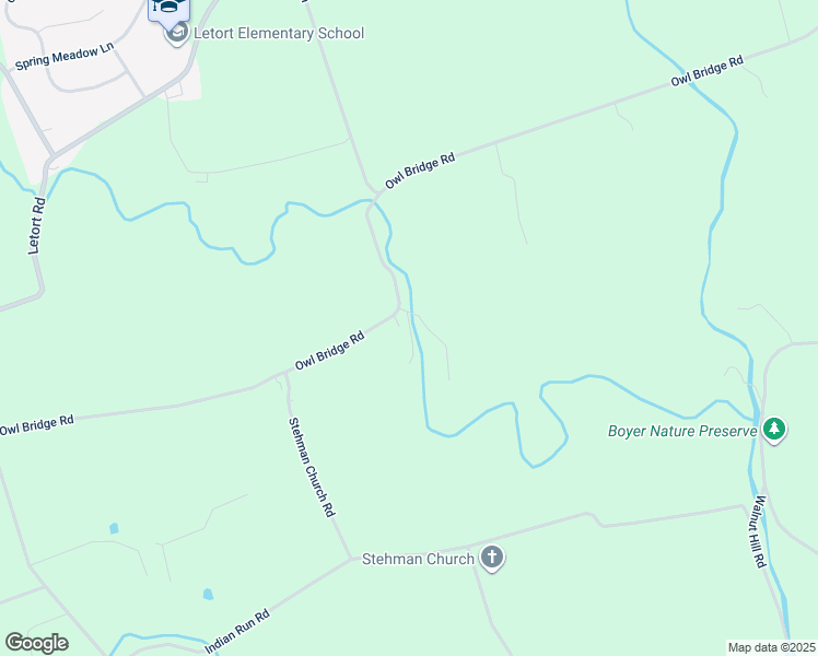 map of restaurants, bars, coffee shops, grocery stores, and more near 574 Owl Bridge Road in Washington Boro