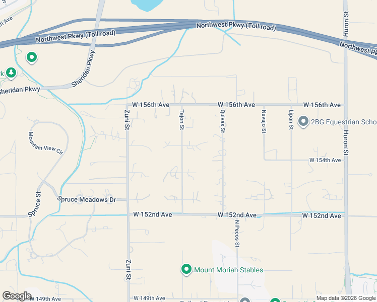 map of restaurants, bars, coffee shops, grocery stores, and more near 1950 West 154th Place in Broomfield