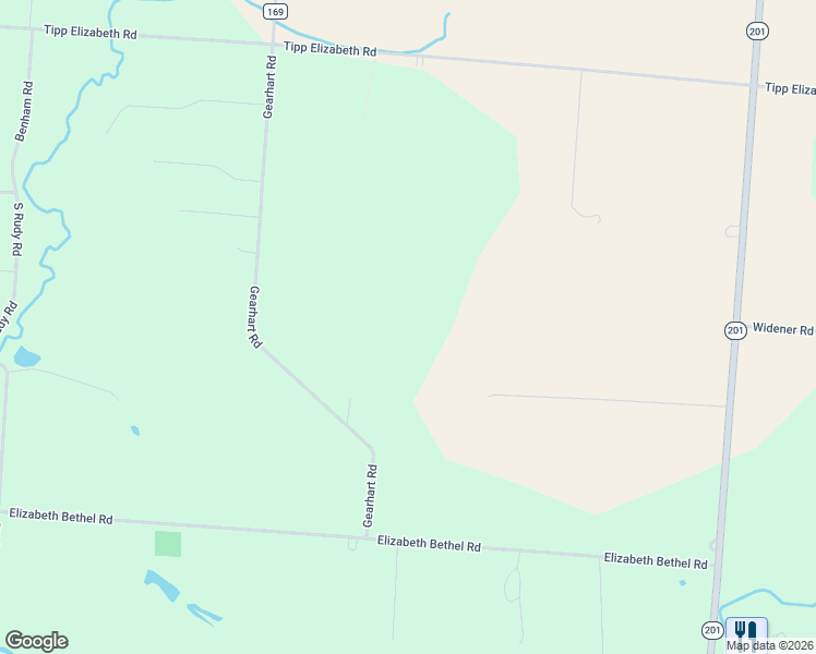 map of restaurants, bars, coffee shops, grocery stores, and more near 3385 Gearhart Road in Troy