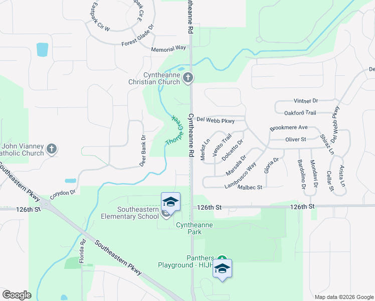 map of restaurants, bars, coffee shops, grocery stores, and more near 12853 Cyntheanne Road in Fishers