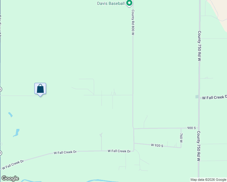 map of restaurants, bars, coffee shops, grocery stores, and more near 8146 West 875 South in Pendleton