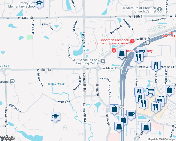 map of restaurants, bars, coffee shops, grocery stores, and more near in 