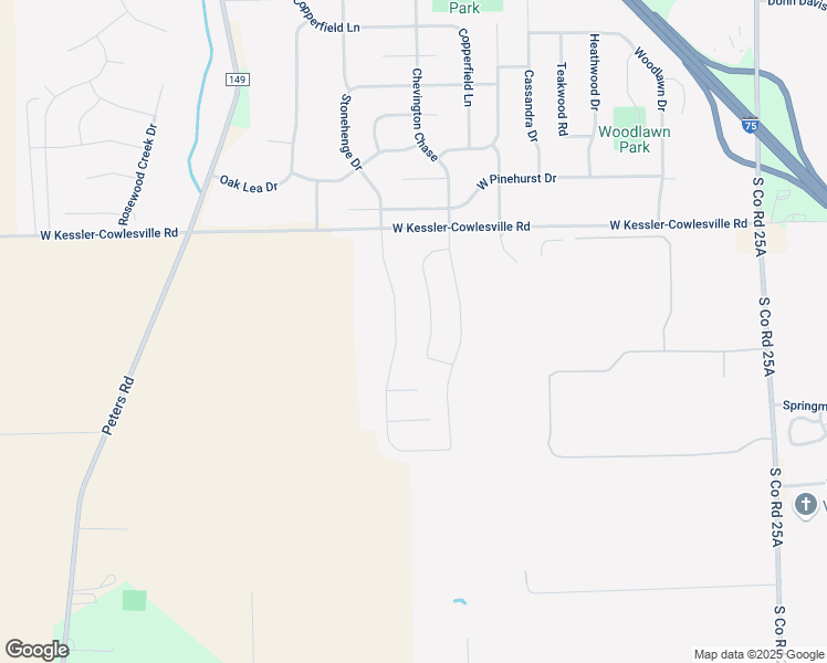 map of restaurants, bars, coffee shops, grocery stores, and more near 610 West Kessler-Cowlesville Road in Tipp City