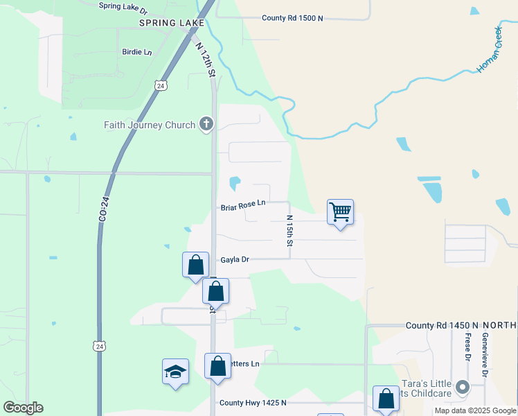 map of restaurants, bars, coffee shops, grocery stores, and more near 1328 Briar Rose Lane in Quincy