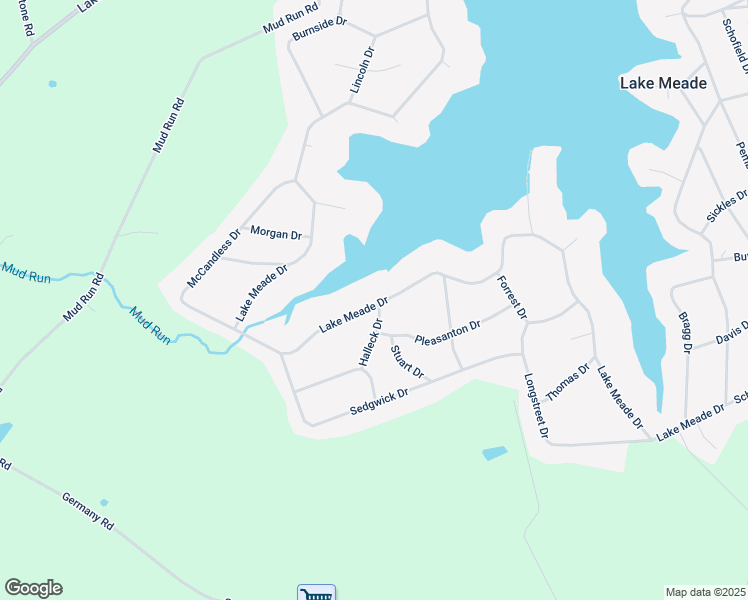 map of restaurants, bars, coffee shops, grocery stores, and more near 356 Lake Meade Drive in East Berlin