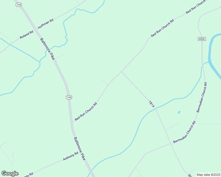 map of restaurants, bars, coffee shops, grocery stores, and more near 81 Red Run Church Road in East Berlin