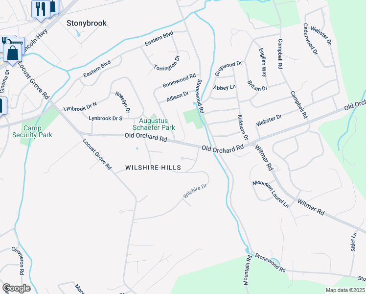 map of restaurants, bars, coffee shops, grocery stores, and more near 4090 Old Orchard Road in East York