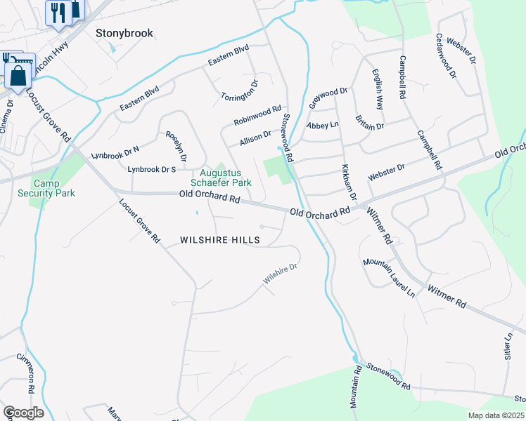 map of restaurants, bars, coffee shops, grocery stores, and more near 4090 Old Orchard Road in East York