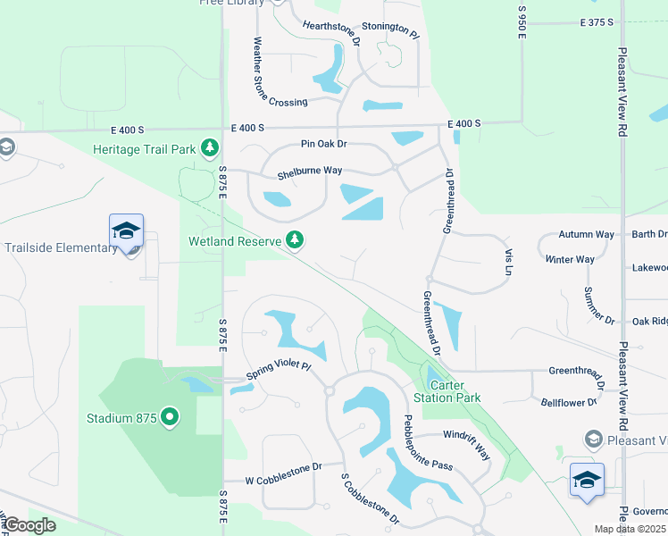 map of restaurants, bars, coffee shops, grocery stores, and more near 9264 Greenthread Lane in Zionsville