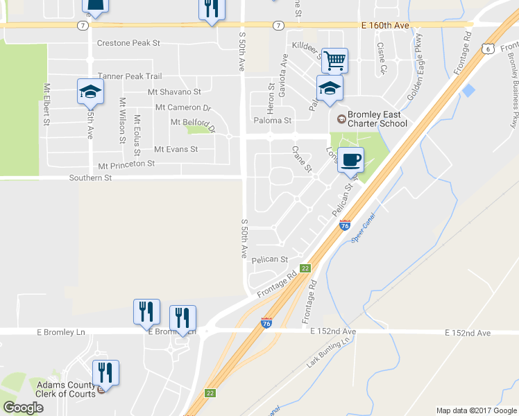 map of restaurants, bars, coffee shops, grocery stores, and more near 592 Tanager Street in Brighton