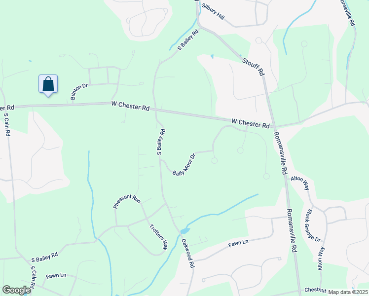map of restaurants, bars, coffee shops, grocery stores, and more near 2055 Bally Moor Drive in Chester County