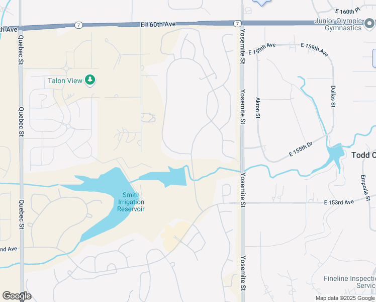 map of restaurants, bars, coffee shops, grocery stores, and more near 15545 Willow Drive in Thornton
