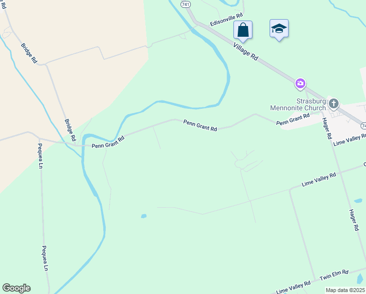 map of restaurants, bars, coffee shops, grocery stores, and more near 1198 Penn Grant Rd in Lancaster
