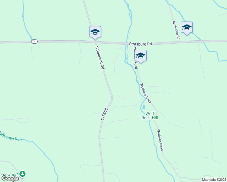 map of restaurants, bars, coffee shops, grocery stores, and more near 245 South Belmont Road in Paradise