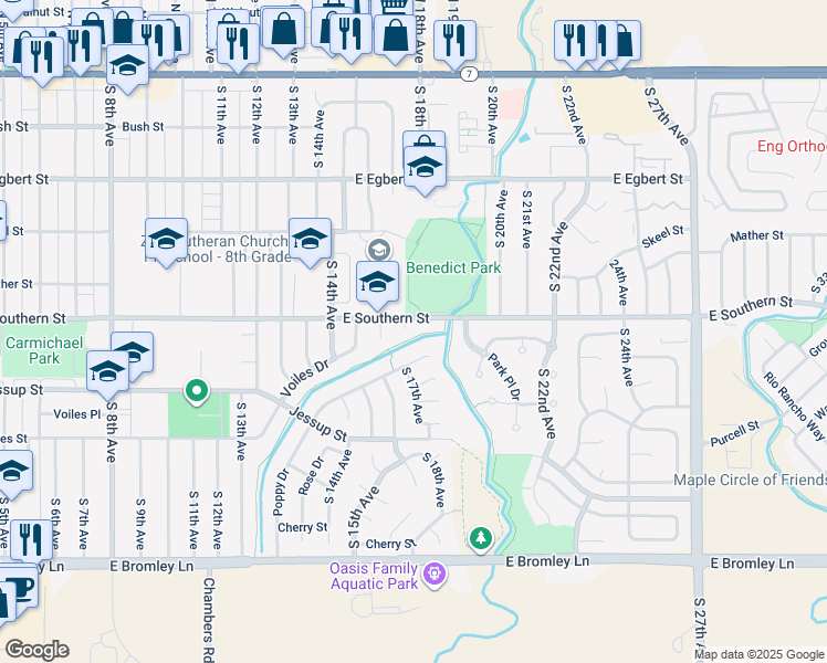 map of restaurants, bars, coffee shops, grocery stores, and more near 488 South 17th Avenue in Brighton