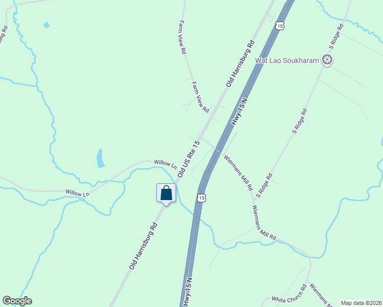 map of restaurants, bars, coffee shops, grocery stores, and more near 6324 Old Harrisburg Road in York Springs