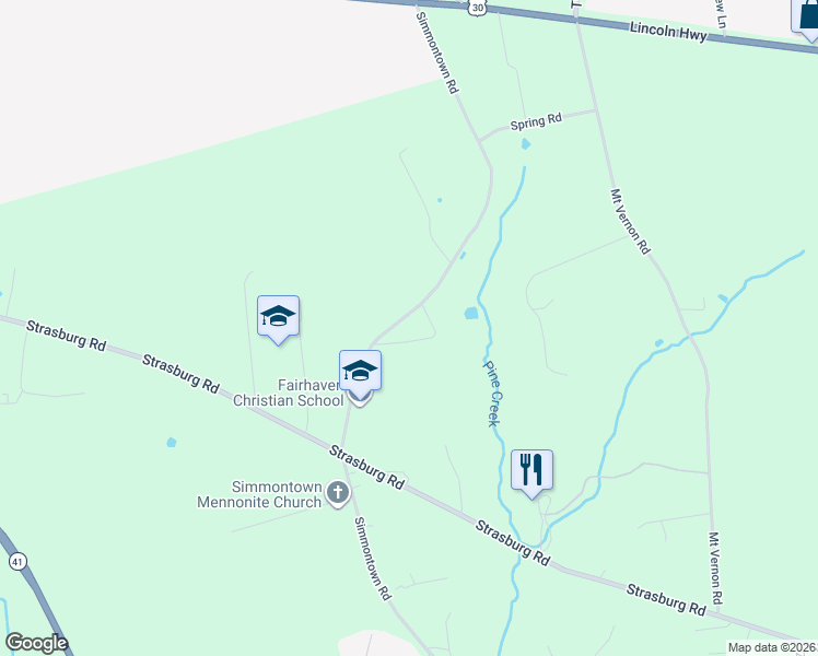 map of restaurants, bars, coffee shops, grocery stores, and more near 973 Simmontown Road in Gap
