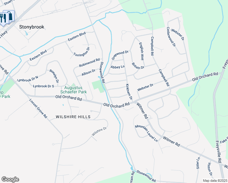 map of restaurants, bars, coffee shops, grocery stores, and more near 4120 Woodlyn Terrace in East York
