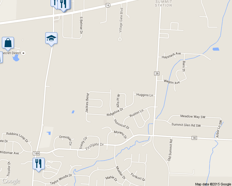 map of restaurants, bars, coffee shops, grocery stores, and more near 513 Allis PI West in Reynoldsburg