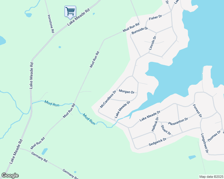 map of restaurants, bars, coffee shops, grocery stores, and more near 27 McCandless Drive in East Berlin