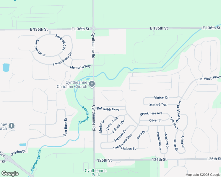map of restaurants, bars, coffee shops, grocery stores, and more near 15308 Charbono Street in Fishers