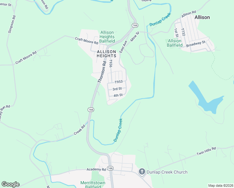 map of restaurants, bars, coffee shops, grocery stores, and more near 313 4th Street in Allison