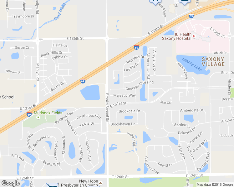 map of restaurants, bars, coffee shops, grocery stores, and more near 12564 Majestic Way in Fishers