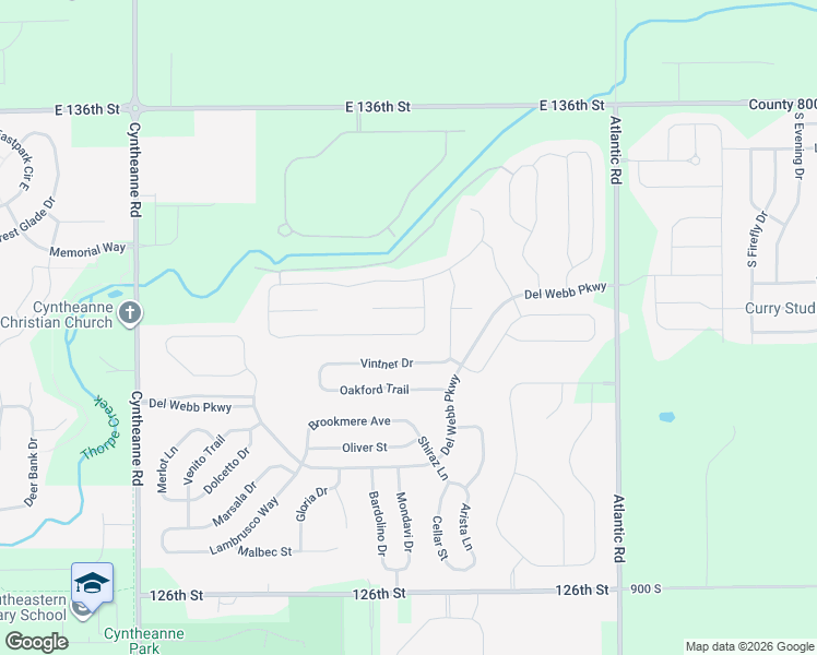 map of restaurants, bars, coffee shops, grocery stores, and more near 16312 Loire Valley Drive in Fishers