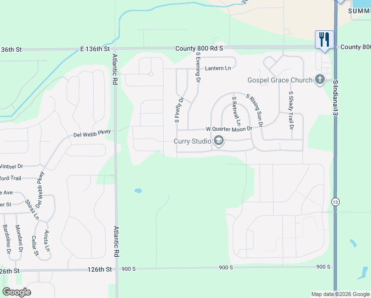 map of restaurants, bars, coffee shops, grocery stores, and more near 9638 West Stargazer Drive in Pendleton