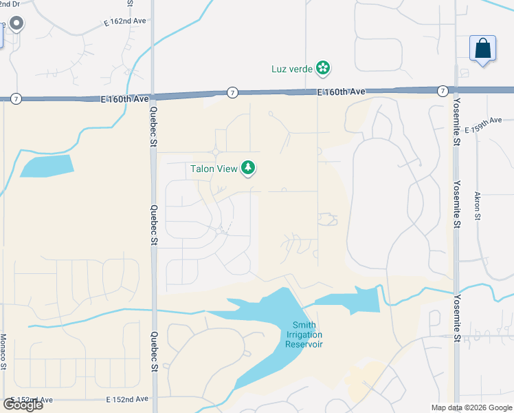 map of restaurants, bars, coffee shops, grocery stores, and more near 15758 Spruce Street in Thornton