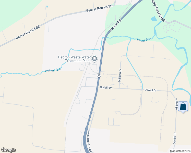 map of restaurants, bars, coffee shops, grocery stores, and more near 3547 Hebron Road in Hebron