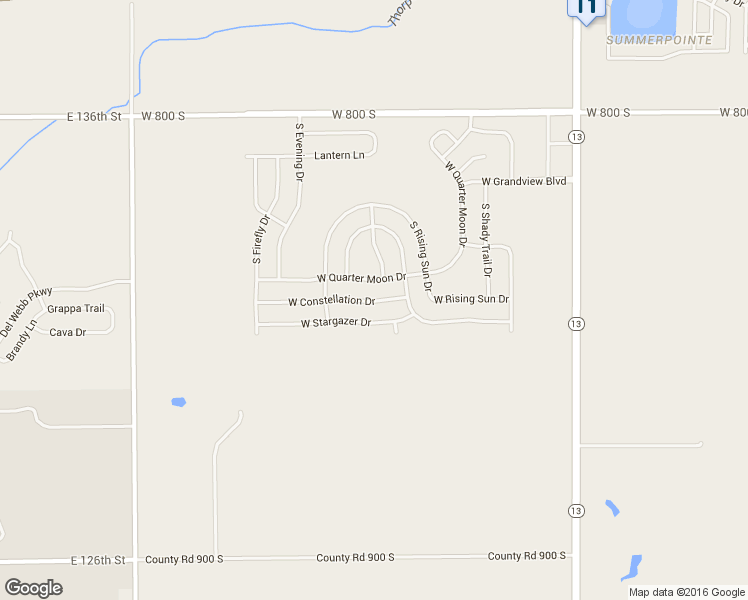 map of restaurants, bars, coffee shops, grocery stores, and more near West Constellation Drive in Pendleton