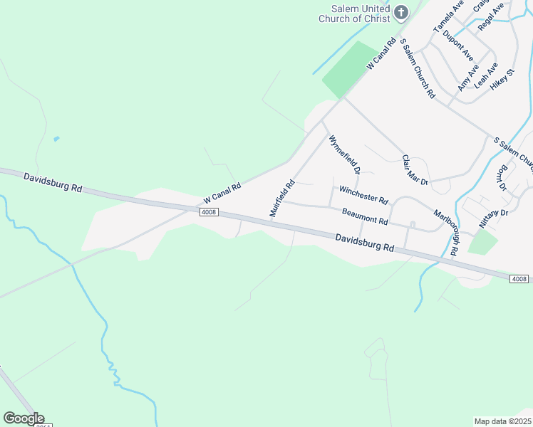 map of restaurants, bars, coffee shops, grocery stores, and more near 4471 Davidsburg Road in Dover