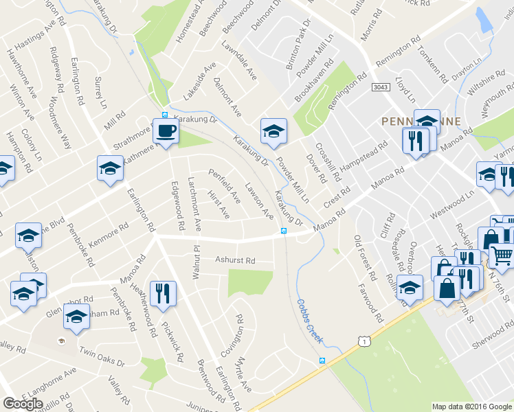 map of restaurants, bars, coffee shops, grocery stores, and more near 755 Lawson Avenue in Havertown