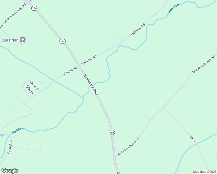 map of restaurants, bars, coffee shops, grocery stores, and more near 2035 Baltimore Pike in East Berlin