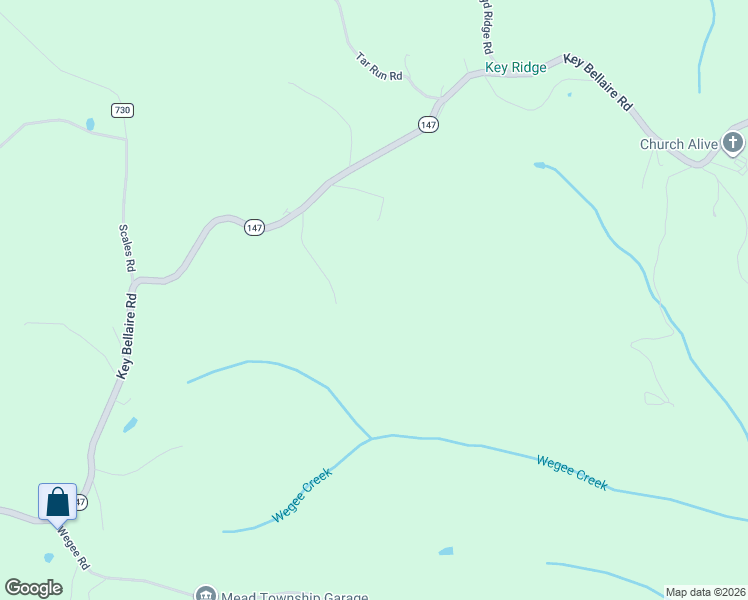 map of restaurants, bars, coffee shops, grocery stores, and more near 51725 Key Bellaire Road in Bellaire