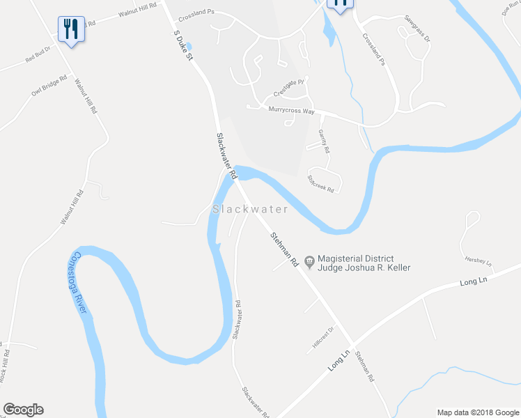 map of restaurants, bars, coffee shops, grocery stores, and more near 975 Stehman Road in Millersville