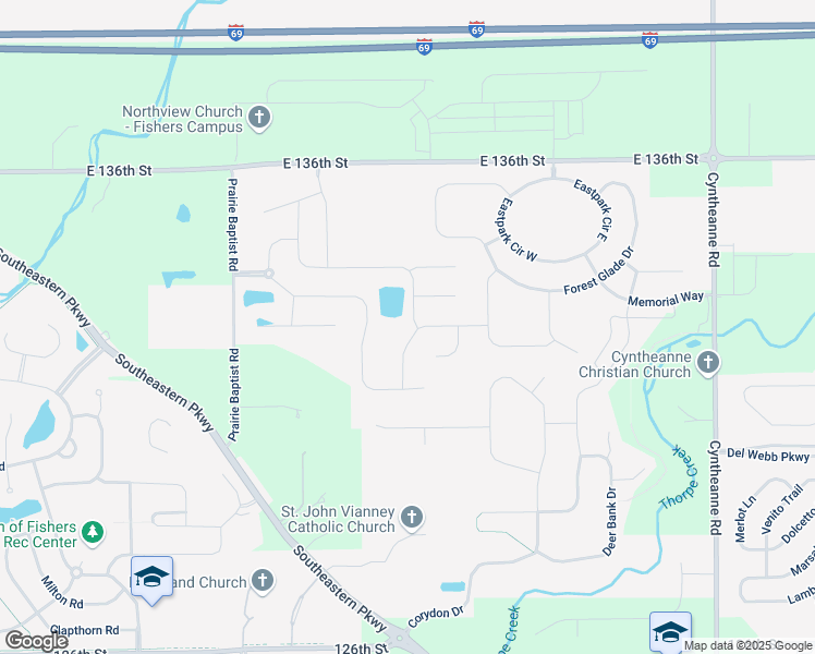 map of restaurants, bars, coffee shops, grocery stores, and more near 13350 Mancroft Drive in Fishers