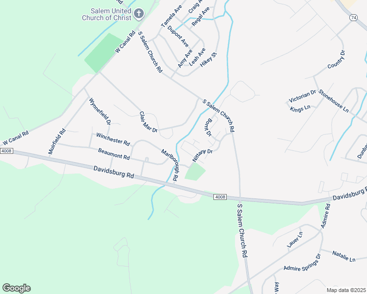 map of restaurants, bars, coffee shops, grocery stores, and more near 4160 Strawbridge Court in Dover