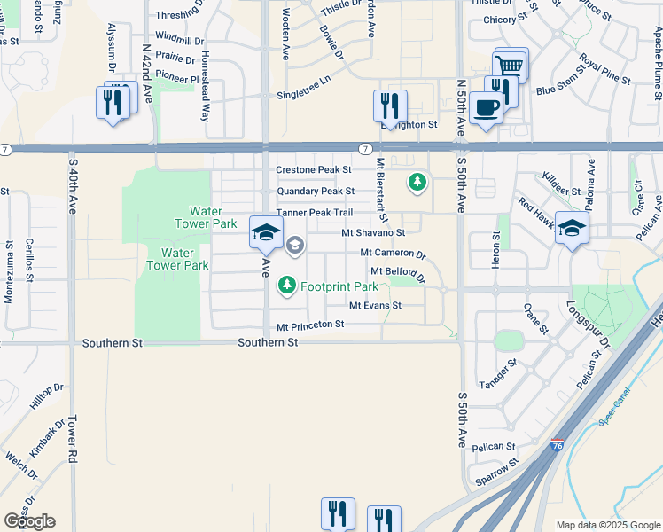 map of restaurants, bars, coffee shops, grocery stores, and more near 336 Mount Eolus Street in Brighton