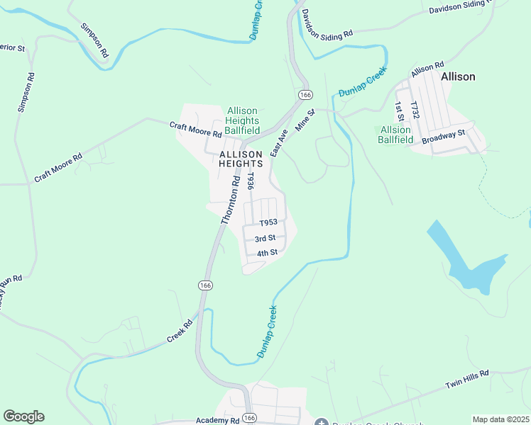 map of restaurants, bars, coffee shops, grocery stores, and more near 414 Middle Avenue in Allison