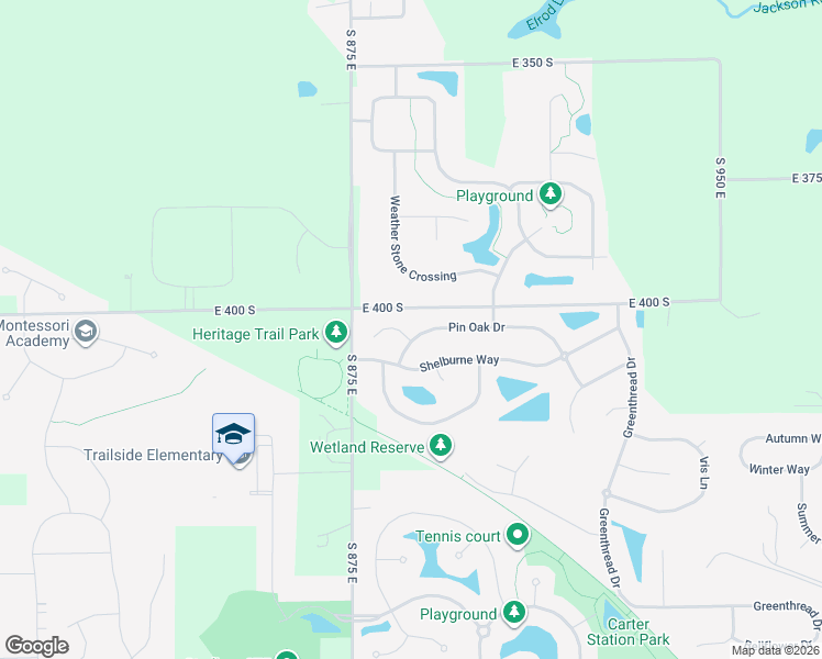 map of restaurants, bars, coffee shops, grocery stores, and more near 8814 Pin Oak Drive in Zionsville