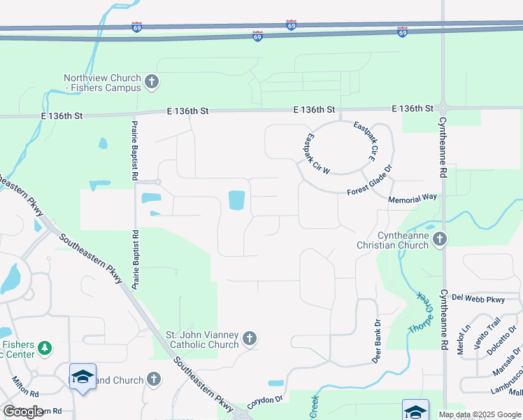 map of restaurants, bars, coffee shops, grocery stores, and more near 13350 Mancroft Drive in Fishers